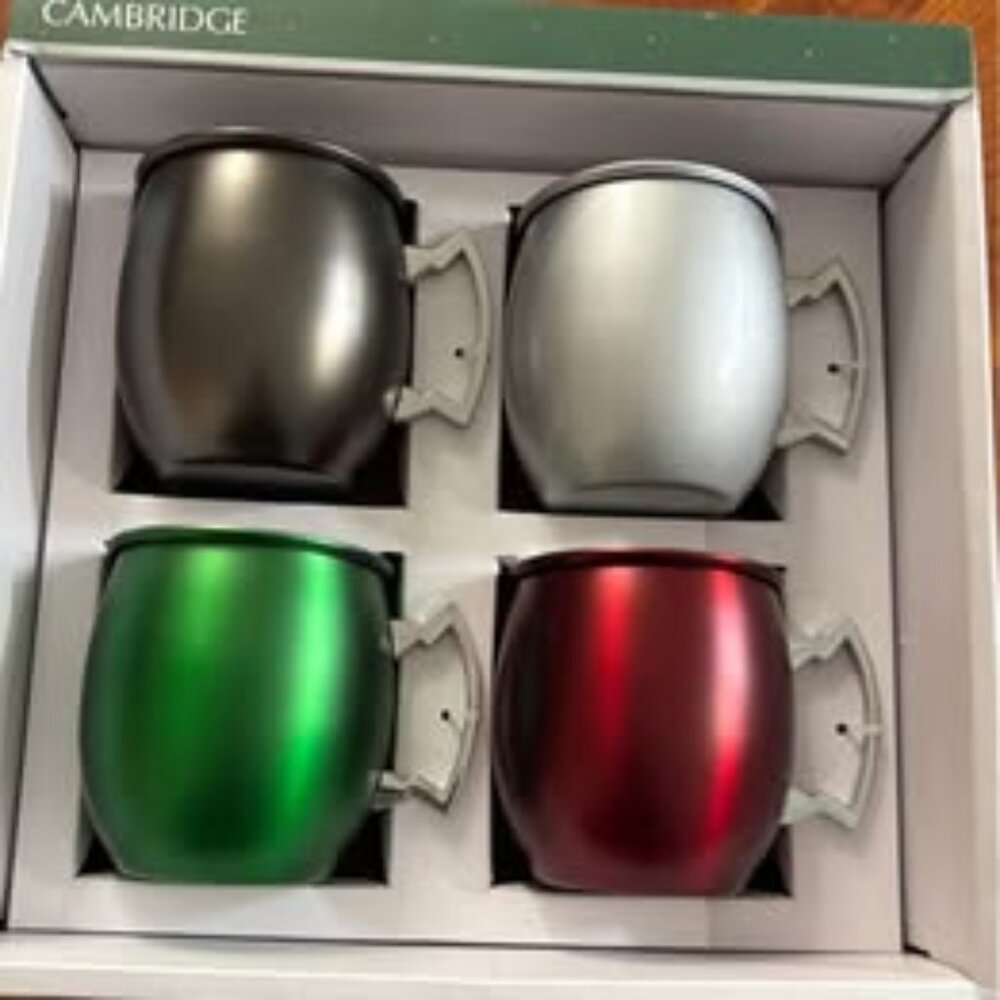 Moscow Mule Bar Set Cambridge 4-pc. FULL SIZE - NEW in Box